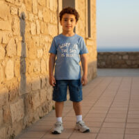 تيشيرت مع طبعة قطن %100